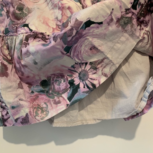 Gap purple and grey floral dress with grey bloomers. Size 18-24 months. - Picture 5 of 6